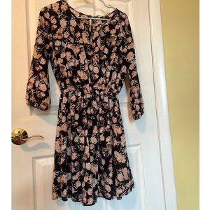 Black floral dress